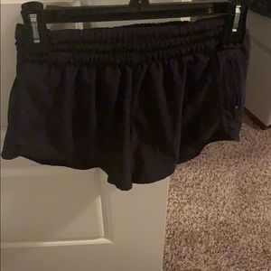Navy lululemon shorts